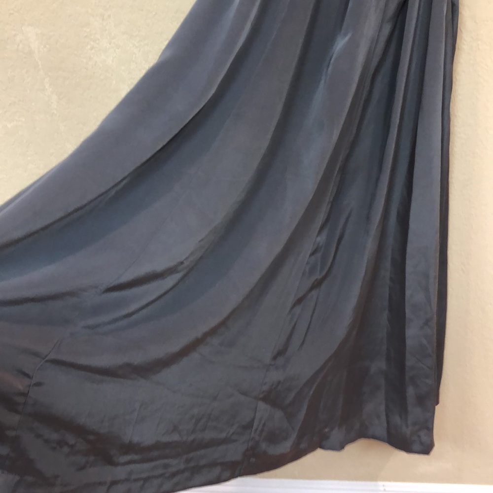 Treasure by Samantha Pleet womans Grey cut out waist maxi dress FLAWED  Large - Picture 5 of 14